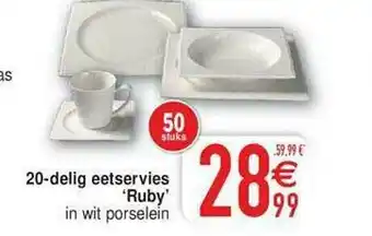 20-delig Eetservies 'ruby'