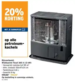 GAMMA Petroleumkachels aanbieding