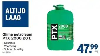 GAMMA Qlima petroleum PTX 2000 aanbieding