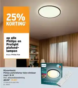 GAMMA Op alle philips en prolight plafond- lampen aanbieding