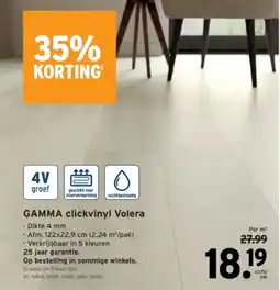 GAMMA GAMMA clickvinyl Volera aanbieding