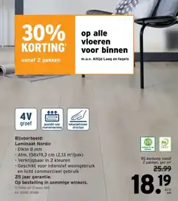 GAMMA Op alle vloeren voor binnen aanbieding