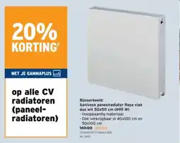 GAMMA Op alle CV radiatoren paneel radiatoren aanbieding