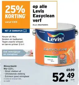 GAMMA Op alle levis easyclean verf aanbieding