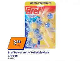 Action Bref power activ toiletblokken citroen aanbieding