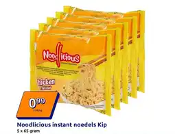 Action Noodlicious instant noedels kip aanbieding