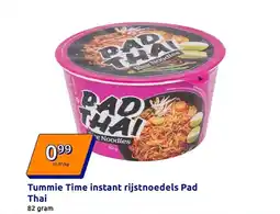 Action Tummie time instant rijstnoedels pad thai aanbieding