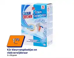 Action K2r kleurvangdoekjes en vlekverwijderaar aanbieding