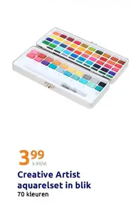 Action Creative Artist aquarelset in blik aanbieding