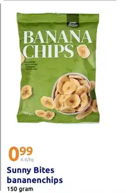 Action Sunny Bites bananenchips aanbieding