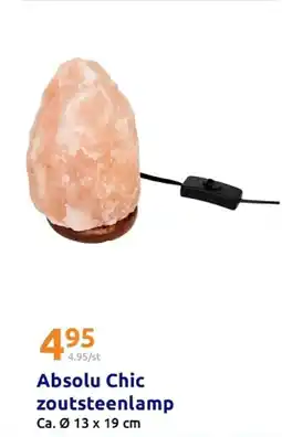 Action Absolu Chic zoutsteenlamp aanbieding