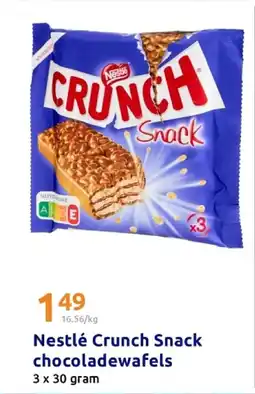 Action Nestlé crunch snack chocoladewafels aanbieding