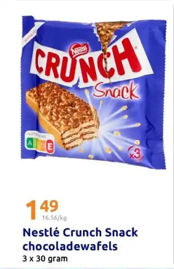 Action Nestlé crunch snack chocoladewafels aanbieding