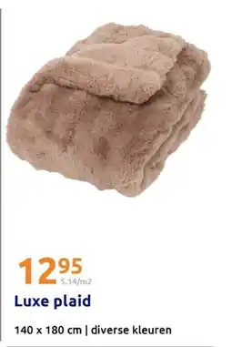 Action Luxe plaid aanbieding