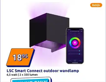 Action LSC Smart Connect outdoor wandlamp aanbieding
