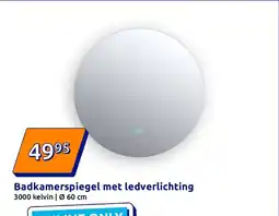 Action Badkamerspiegel met ledverlichting aanbieding