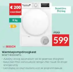 Selexion Bosch Warmtepompdroogkast BOWTH8300WFG aanbieding