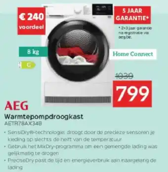AEG Warmtepompdroogkast AETR78AX34B