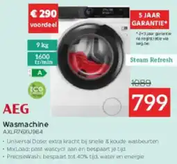 Selexion AEG Wasmachine AXLR76XU964 aanbieding