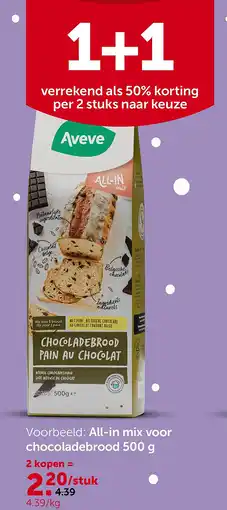 AVEVE All-in mix voor chocoladebrood 500 g aanbieding