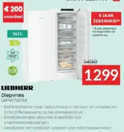 Selexion Liebherr Diepvries LBFNC722722 aanbieding