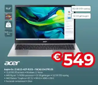 Acer Aspire Go 15 AG 15-42P-R1E6-ITACAG 1542PR1E6