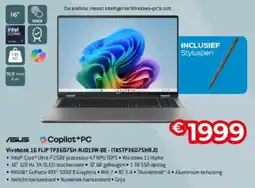 Exellent Asus Vivobook 16 FLIP TP3607SH-RJ013W-BE-ITASTP3607SHRJO aanbieding