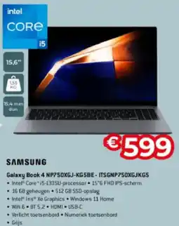 Exellent Samsung Galaxy Book 4 NP750XGJ-KG5BE-ITSGNP750XGJKG5 aanbieding