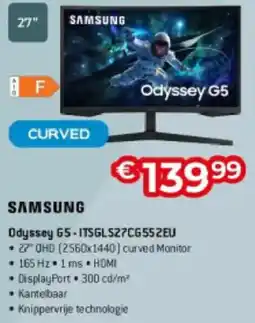 Exellent Samsung Odyssey G5-ITSGLS27C6552EU aanbieding