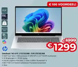 Exellent hp OmniBook 7 NG AI PC 17-DC0013NB-ITHP17DC0013NB aanbieding