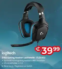 Exellent logitech G432 Gaming Headset Leatheratte ITLOG432 aanbieding