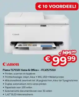 Exellent Canon Pixma TS75501 Home & Office+-ITCATS75501 aanbieding