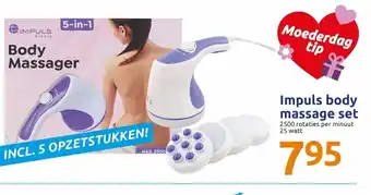 Action Impuls body massage set aanbieding