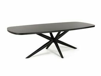 Deba Meubelen Eetkamertafel STATUS - Zwart Hout Zwart aanbieding