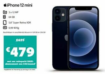 Base Apple iphone 12 mini aanbieding