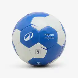 Decathlon Handbal zonder hars maat 2 Waxfree Ultragrip blauw wit aanbieding