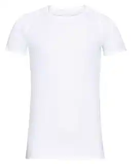 Decathlon Odlo Active F-Dry Light Eco Short Sleeve Jersey Wit aanbieding