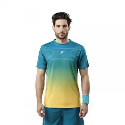 Decathlon Padel Drop Shot Alsai Campa Heren Groen T-shirt met korte mouwen aanbieding