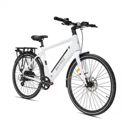 Decathlon Losso City 2025 – Stads-e-bike met Samsung-accu 48 V 14 Ah – Ivoorbal wit aanbieding