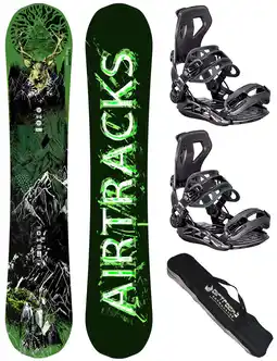 Decathlon Heren Snowboards Set Forest King Carbon + Binding Master XL + Snowboardtas aanbieding