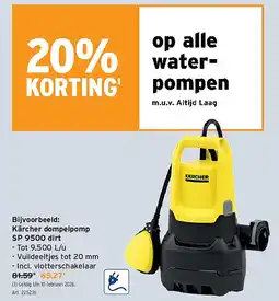 GAMMA Kärcher dompelpomp SP 9500 dirt aanbieding