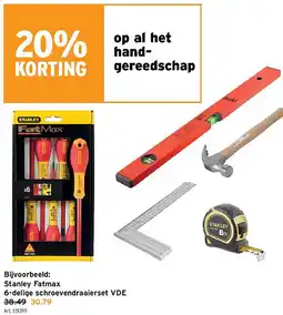GAMMA Stanley Fatmax 6-delige schroevendraaierset VDE aanbieding