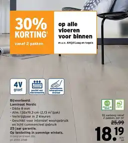 GAMMA Laminaat Nordic aanbieding