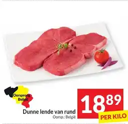 Intermarché Dunne lende van rund aanbieding
