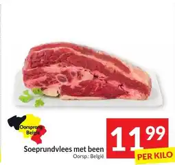 Intermarché Soeprundvlees met been aanbieding