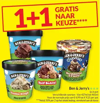 Intermarché Ben & Jerry's aanbieding