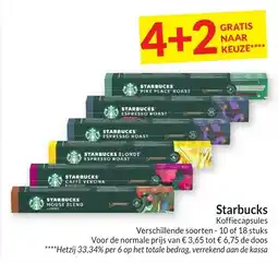 Intermarché Starbucks Koffiecapsules aanbieding