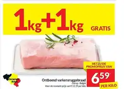 Intermarché Ontbeend varkensruggebraad aanbieding