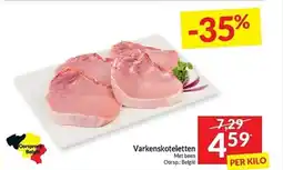 Intermarché Varkenskoteletten aanbieding