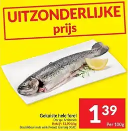 Intermarché Gekuiste hele forel aanbieding